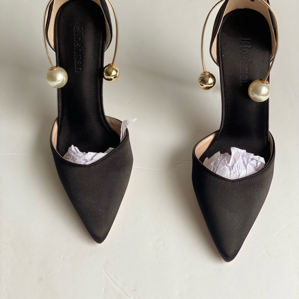 Ankle Pearl Heels
